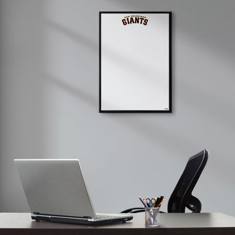 San Francisco Giants: Wordmark - Framed Dry Erase Wall Sign - The Fan-Brand
