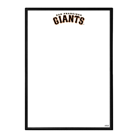 San Francisco Giants: Wordmark - Framed Dry Erase Wall Sign - The Fan-Brand