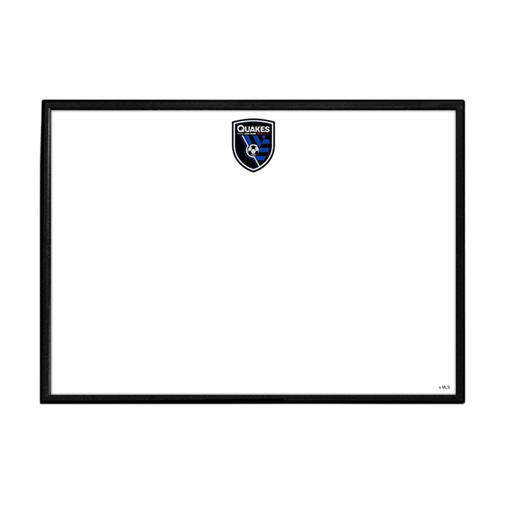 San Jose Earthquakes: Framed Dry Erase Wall Sign - The Fan-Brand