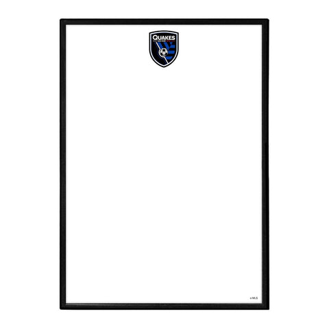 San Jose Earthquakes: Framed Dry Erase Wall Sign - The Fan-Brand