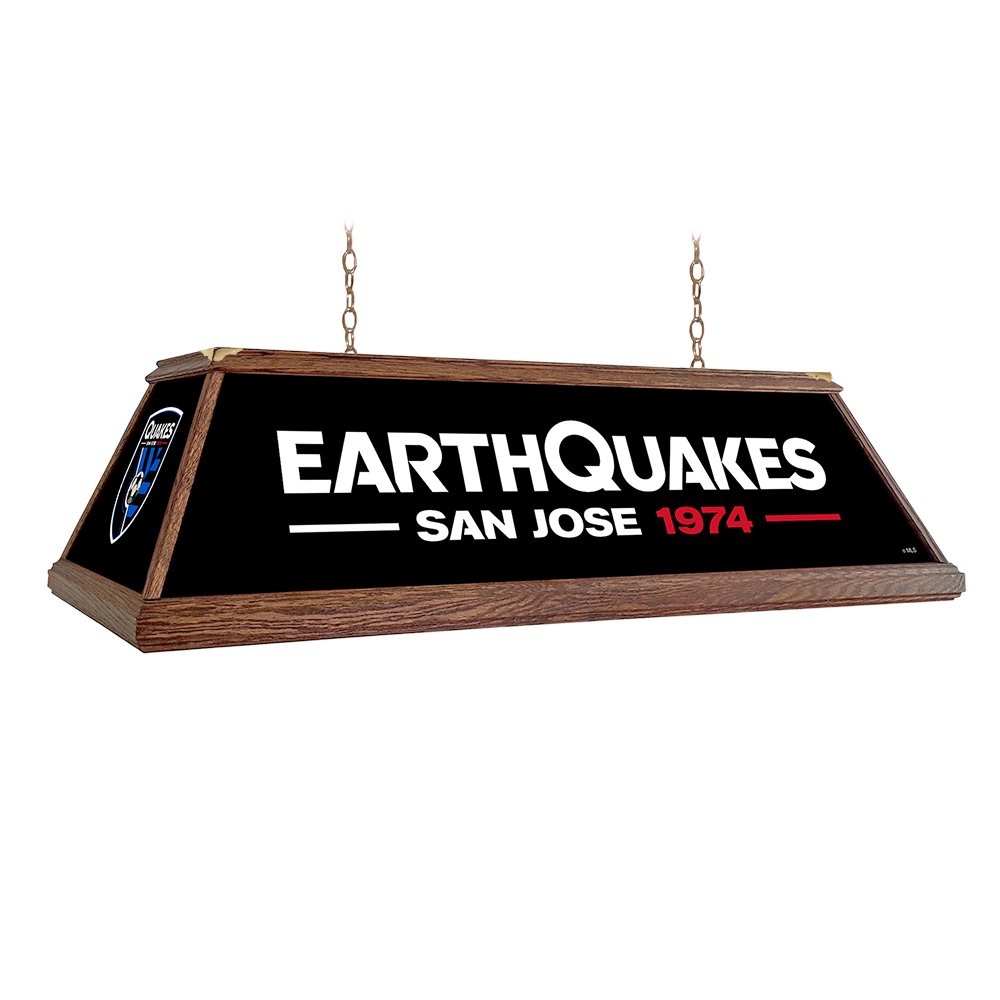 San Jose Earthquakes: Premium Wood Pool Table Light - The Fan-Brand