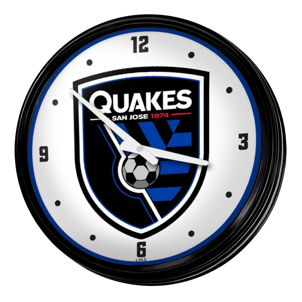 San Jose Earthquakes: Retro Lighted Wall Clock - The Fan-Brand