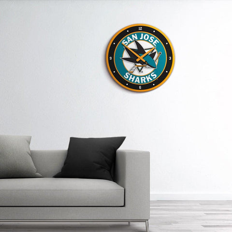 San Jose Sharks: Modern Disc Wall Clock - The Fan-Brand