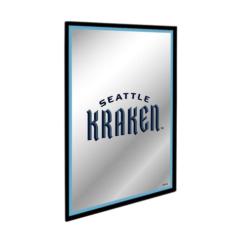 Seattle Kraken: Logo - Framed Mirrored Wall Sign - The Fan-Brand