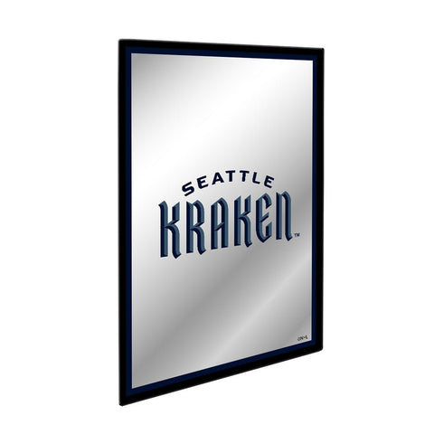 Seattle Kraken: Logo - Framed Mirrored Wall Sign - The Fan-Brand