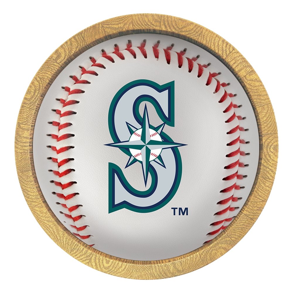Seattle Mariners: Barrel Framed Lighted Wall Sign - The Fan-Brand