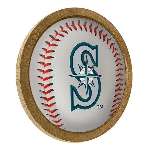 Seattle Mariners: Barrel Framed Lighted Wall Sign - The Fan-Brand