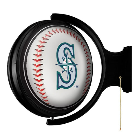 Seattle Mariners: Baseball - Original Round Rotating Lighted Wall Sign - The Fan-Brand