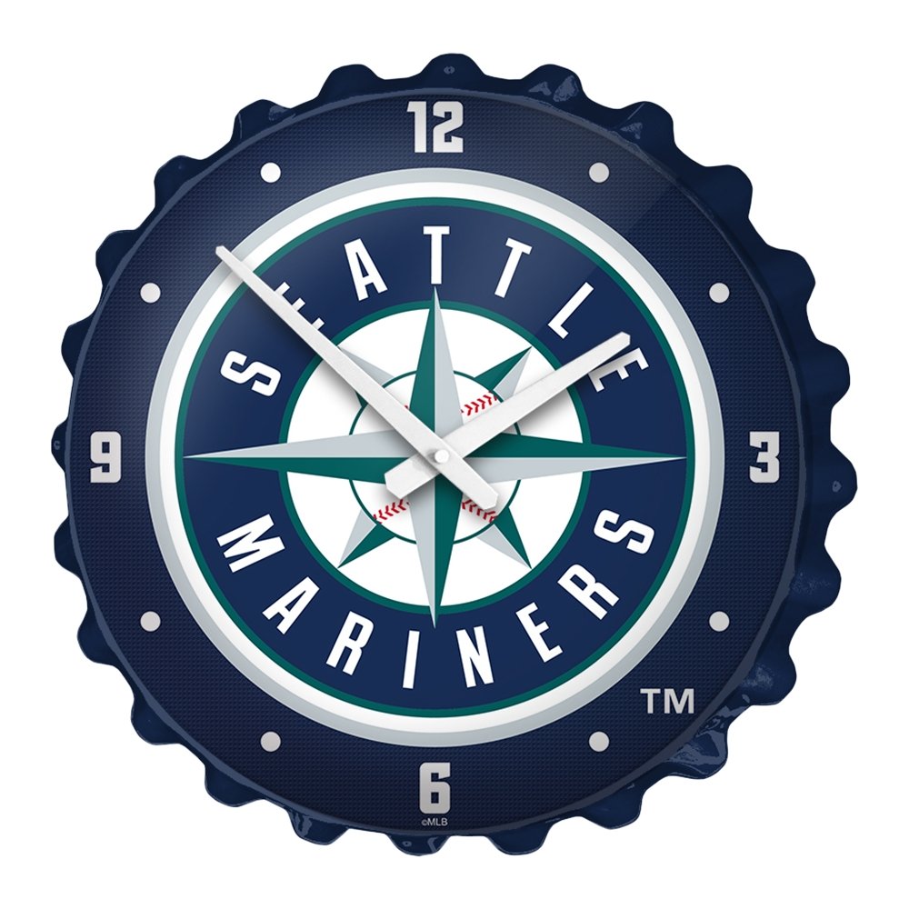 Seattle Mariners: Bottle Cap Wall Clock - The Fan-Brand
