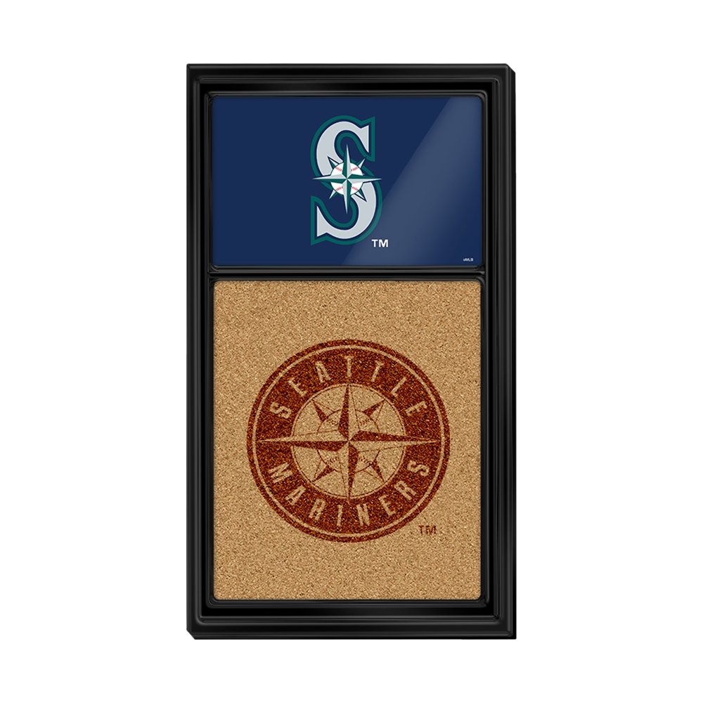 Seattle Mariners: Dual Logo - Cork Note Board - The Fan-Brand