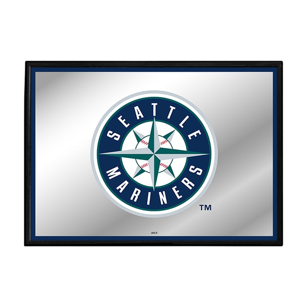 Seattle Mariners: Framed Mirrored Wall Sign - The Fan-Brand