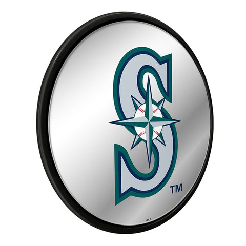 Seattle Mariners: Logo - Modern Disc Mirrored Wall Sign - The Fan-Brand