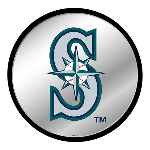 Seattle Mariners: Logo - Modern Disc Mirrored Wall Sign - The Fan-Brand