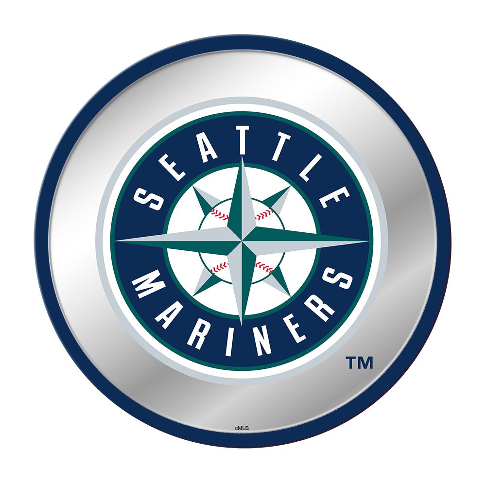 Seattle Mariners: Modern Disc Mirrored Wall Sign - The Fan-Brand