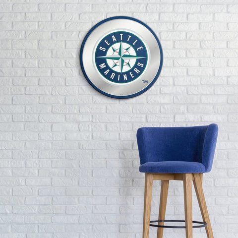 Seattle Mariners: Modern Disc Mirrored Wall Sign - The Fan-Brand