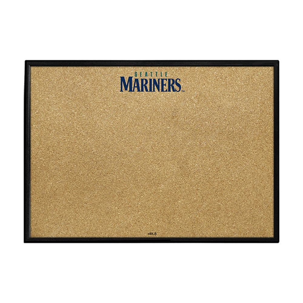 Seattle Mariners: Wordmark - Framed Corkboard - The Fan-Brand