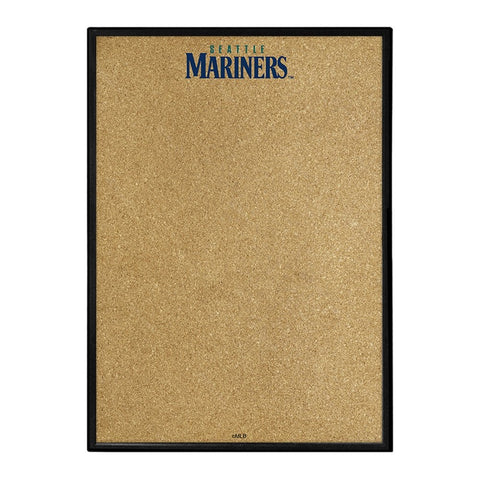 Seattle Mariners: Wordmark - Framed Corkboard - The Fan-Brand
