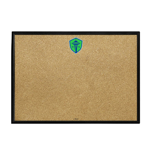 Seattle Sounders: Framed Cork Board Wall Sign - The Fan-Brand