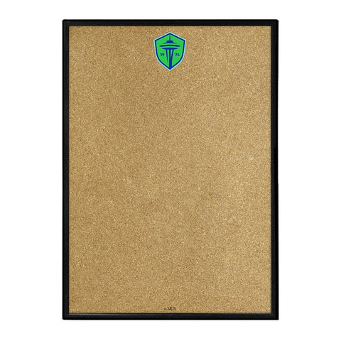 Seattle Sounders: Framed Cork Board Wall Sign - The Fan-Brand