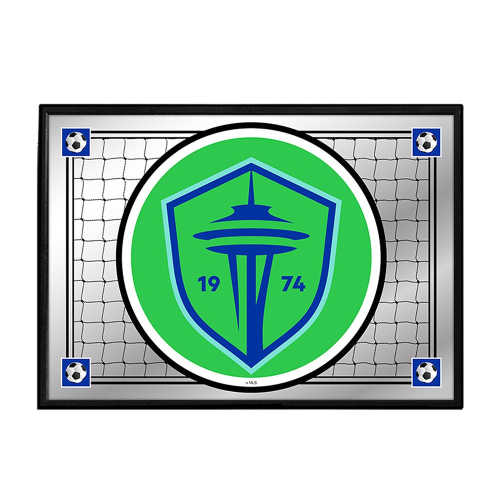 Seattle Sounders: Team Spirit - Framed Mirrored Wall Sign - The Fan-Brand