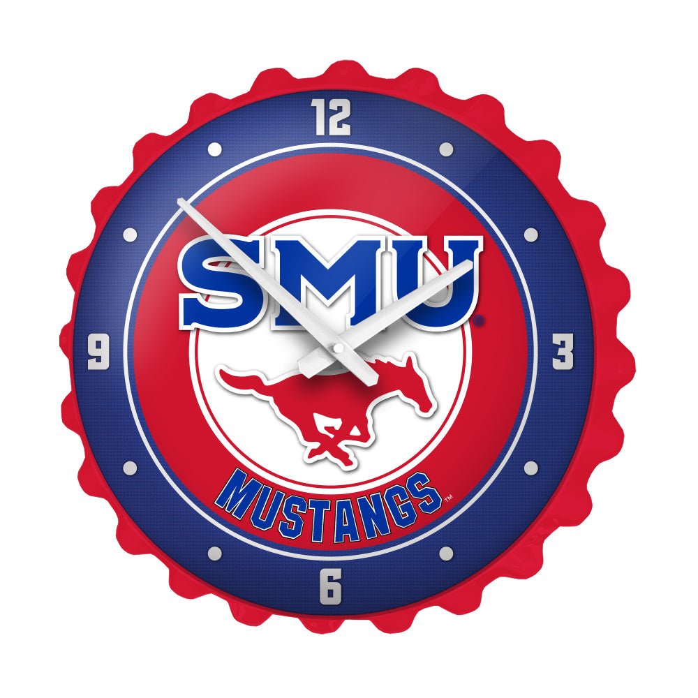 SMU Mustangs: Bottle Cap Wall Clock - The Fan-Brand