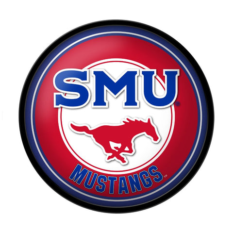 SMU Mustangs: Modern Disc Wall Sign - The Fan-Brand