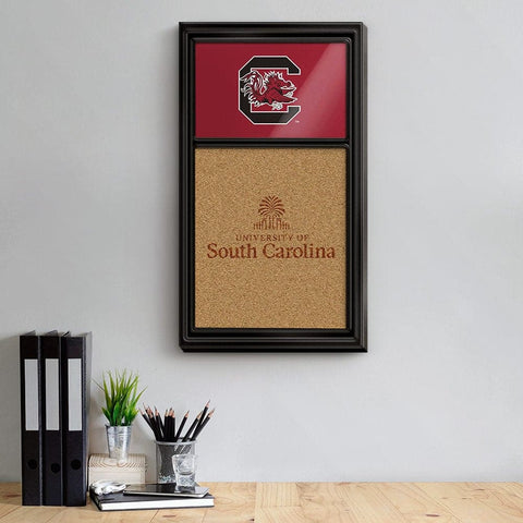 South Carolina Gamecocks: Dual Logos - Cork Note Board - The Fan-Brand
