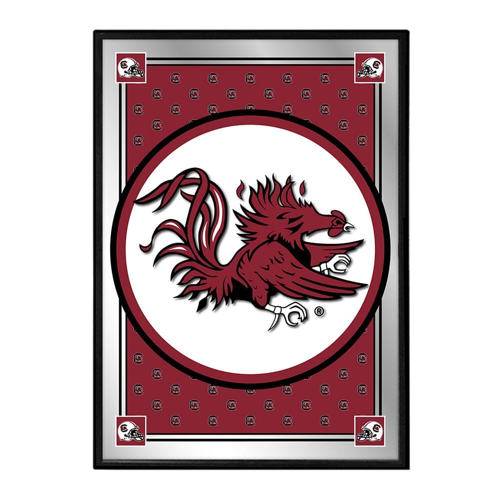 South Carolina Gamecocks: Team Spirit, Mascot - Framed Mirrored Wall Sign - The Fan-Brand