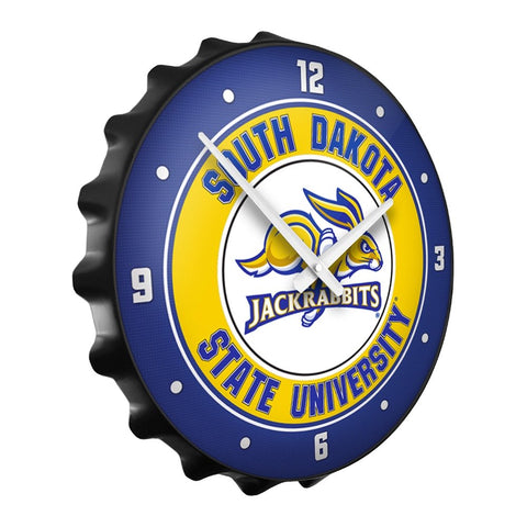 South Dakota State Jackrabbits: Bottle Cap Wall Clock - The Fan-Brand