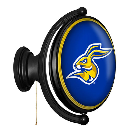 South Dakota State Jackrabbits: Jack - Original Oval Rotating Lighted Wall Sign - The Fan-Brand