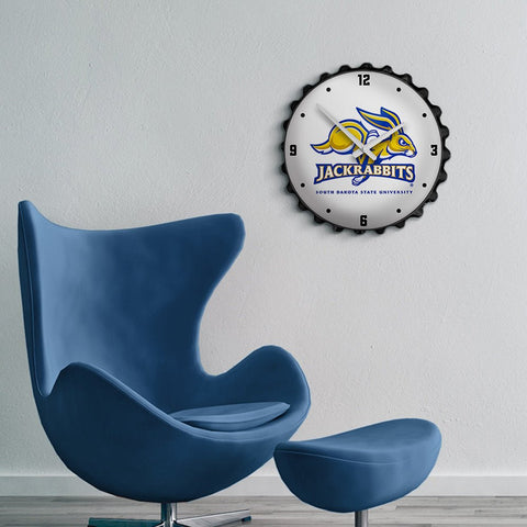 South Dakota State Jackrabbits: Mascot - Bottle Cap Wall Clock - The Fan-Brand