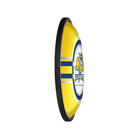 South Dakota State Jackrabbits: Oval Slimline Lighted Wall Sign - The Fan-Brand