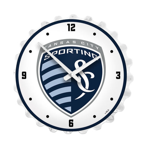 Sporting Kansas City: Bottle Cap Lighted Wall Clock - The Fan-Brand