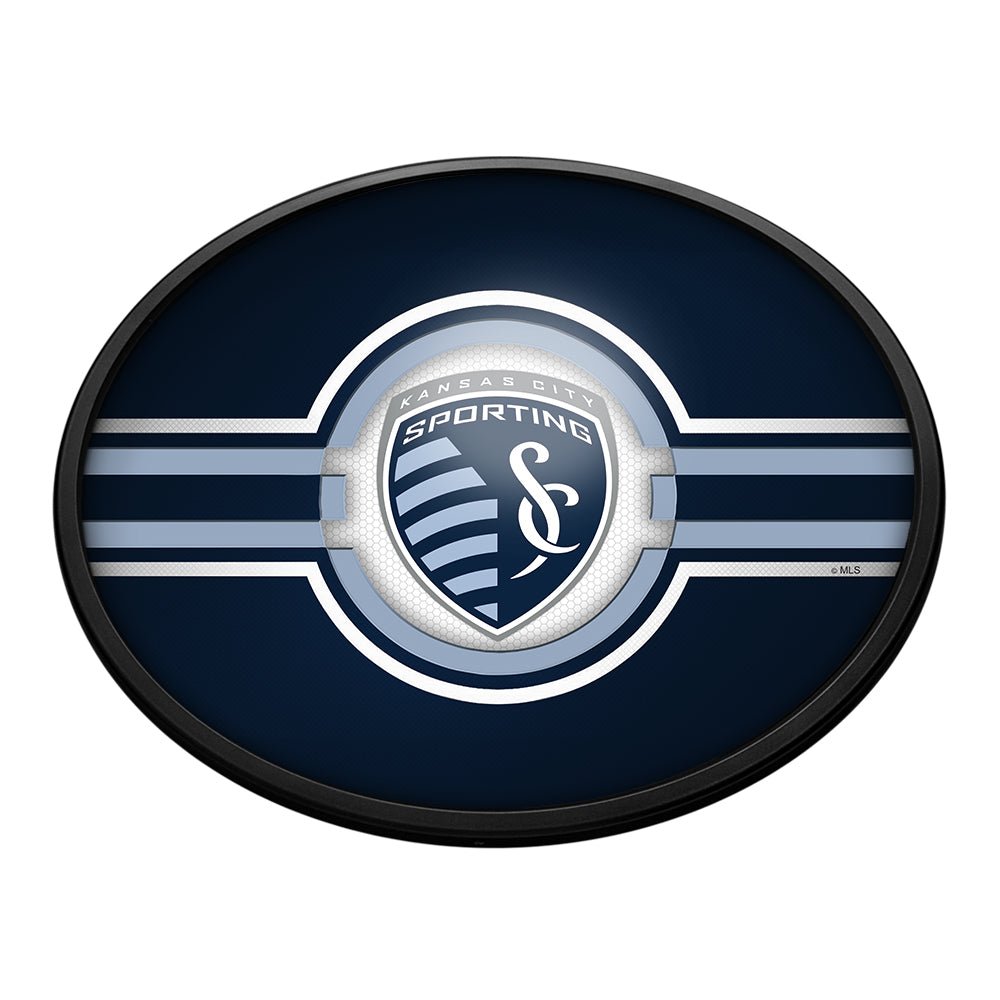 Sporting Kansas City: Oval Slimline Lighted Wall Sign - The Fan-Brand