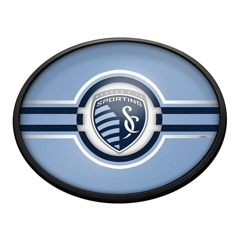 Sporting Kansas City: Oval Slimline Lighted Wall Sign - The Fan-Brand