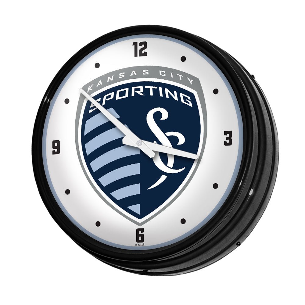 Sporting Kansas City: Retro Lighted Wall Clock - The Fan-Brand