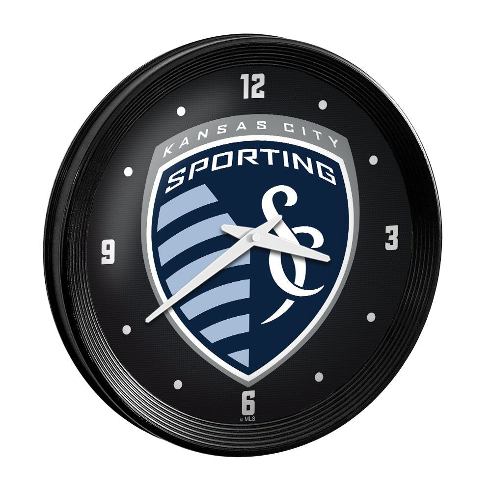 Sporting Kansas City: Ribbed Frame Wall Clock - The Fan-Brand