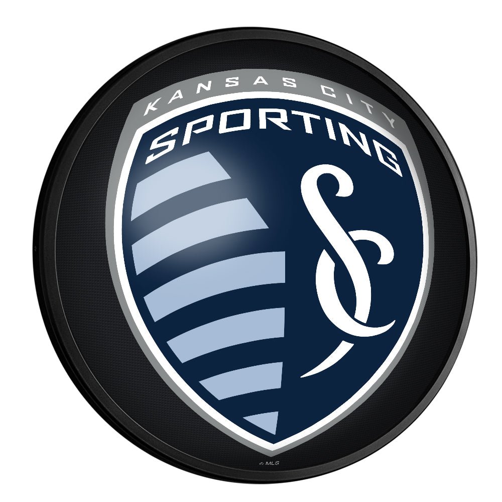 Sporting Kansas City: Round Slimline Lighted Wall Sign - The Fan-Brand