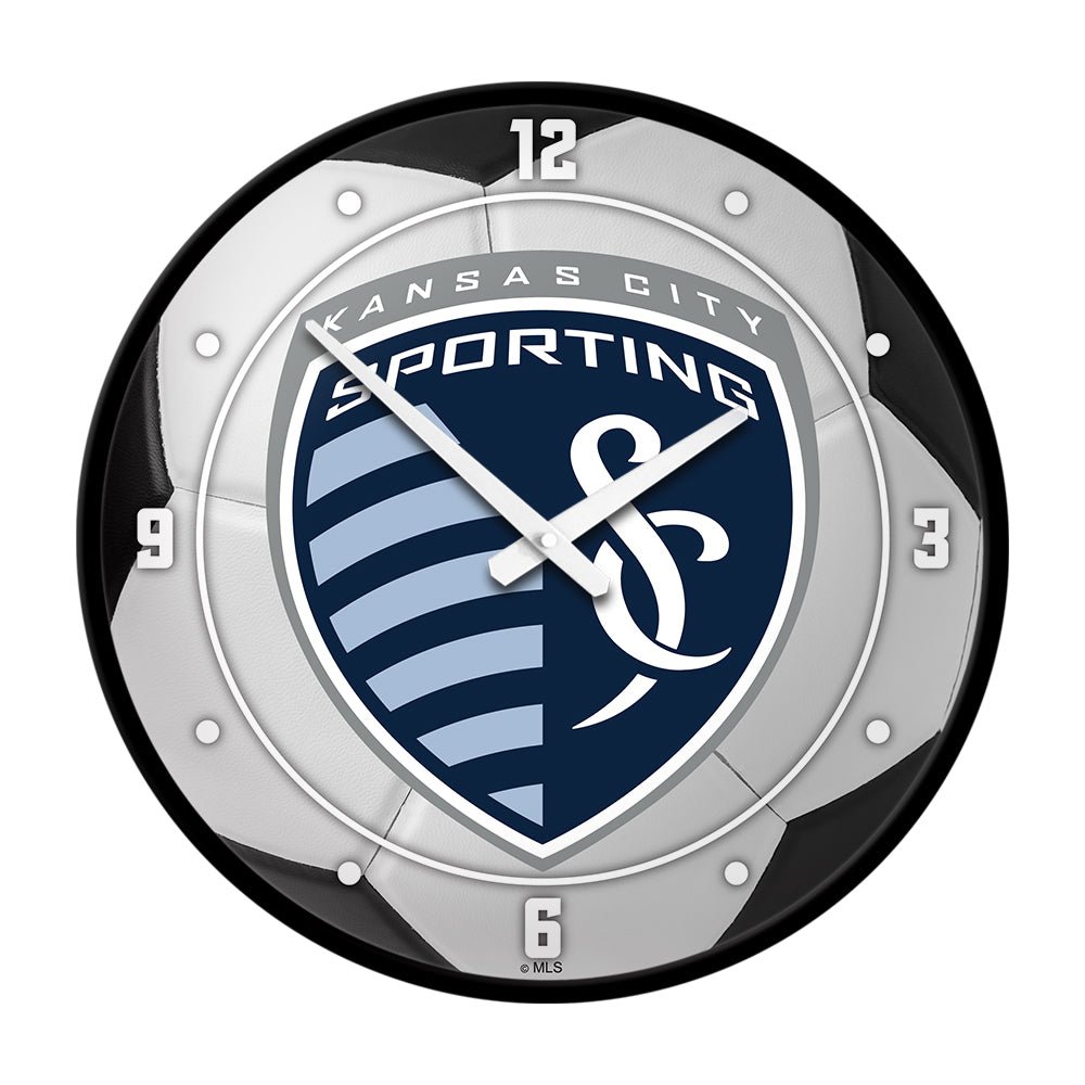 Sporting Kansas City: Soccer Ball - Modern Disc Wall Clock - The Fan-Brand