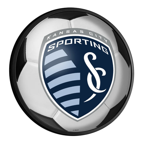 Sporting Kansas City: Soccer - Round Slimline Lighted Wall Sign - The Fan-Brand