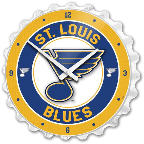 St. Louis Blues: Bottle Cap Wall Clock - The Fan-Brand