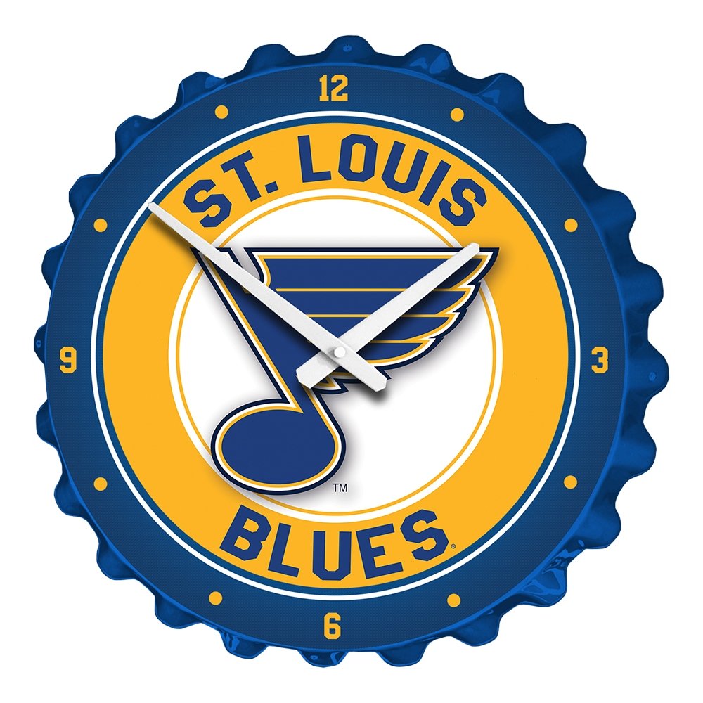 St. Louis Blues: Bottle Cap Wall Clock - The Fan-Brand