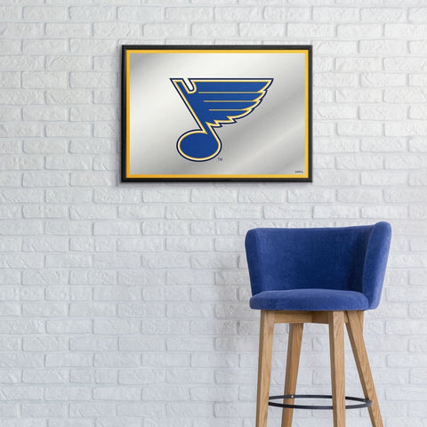 St. Louis Blues: Framed Mirrored Wall Sign - The Fan-Brand