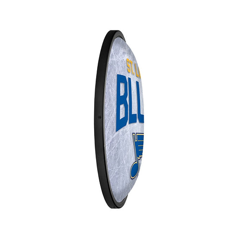 St. Louis Blues: Ice Rink - Oval Slimline Lighted Wall Sign - The Fan-Brand