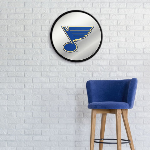 St. Louis Blues: Modern Disc Mirrored Wall Sign - The Fan-Brand