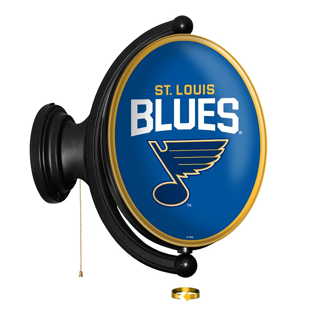 St. Louis Blues Louie - Round Slimline Lighted Wall Sign