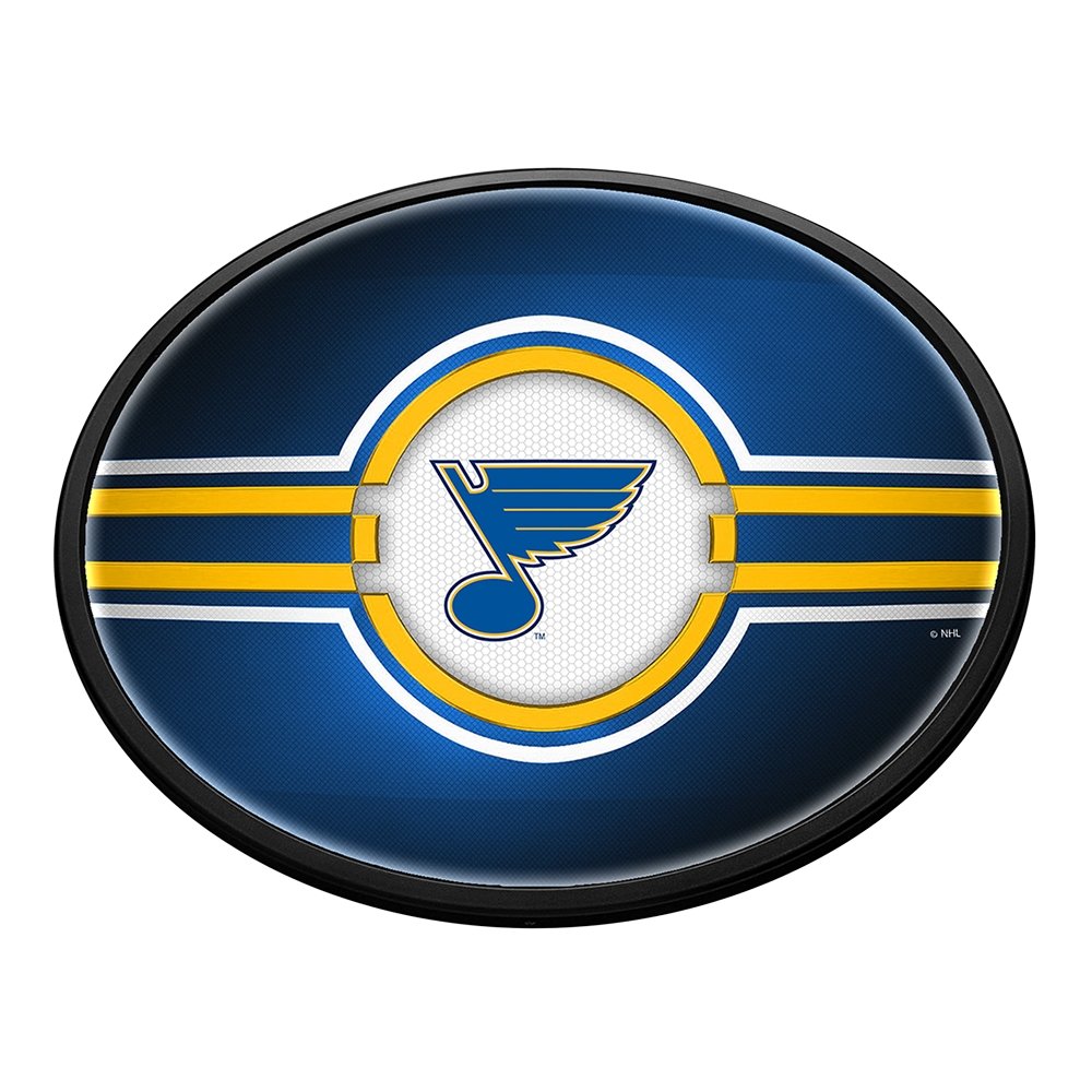 The Fan-Brand St. Louis Blues: Round Slimline Lighted Wall Sign 18 in. L x  18 in. W 2.5 in. D NHSTLB-130-01 - The Home Depot