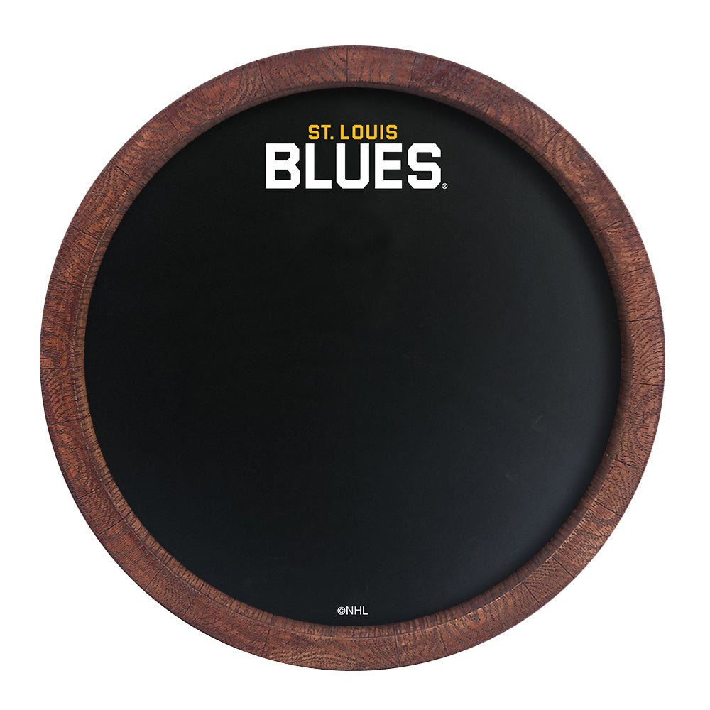 St. Louis Blues: Secondary Logo - Barrel Top Chalkboard Sign - The Fan-Brand