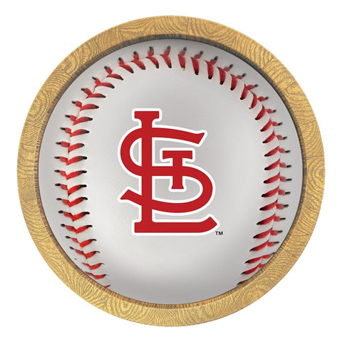 St. Louis Cardinals: Barrel Framed Lighted Wall Sign - The Fan-Brand