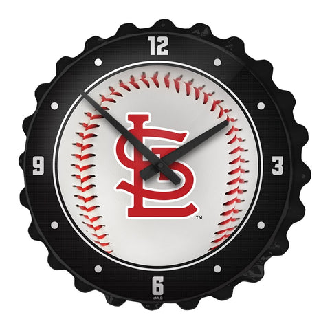 St. Louis Cardinals: Baseball - Bottle Cap Wall Clock - The Fan-Brand